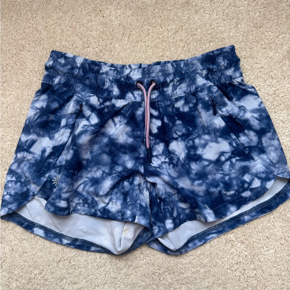 Women's Blue Tie-Dye Shorts